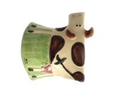 Molde Portuguese Art Ceramic Glazed Cow Made In Portugal