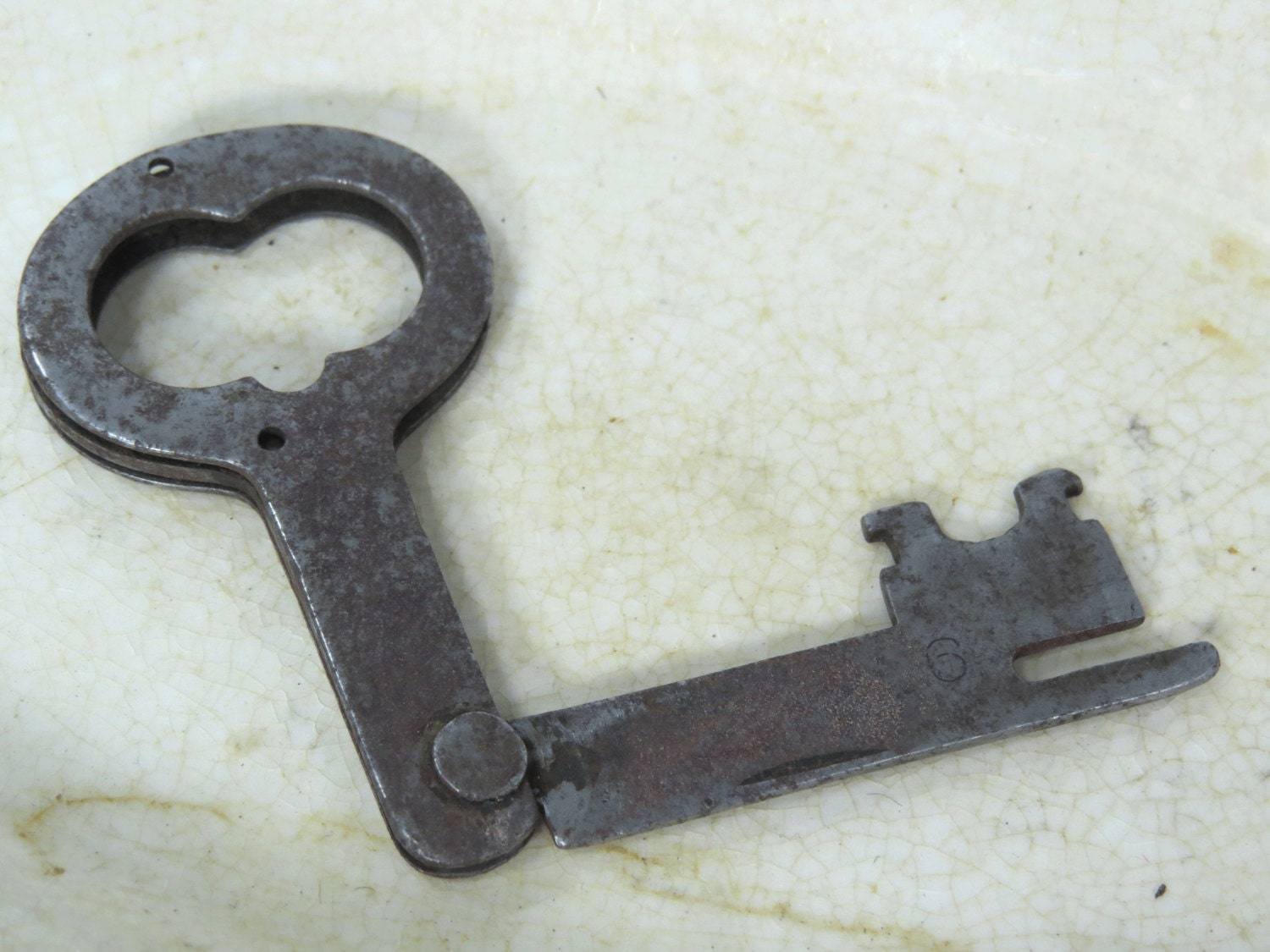 Antique Folding Skeleton Key Unique Key Collectible