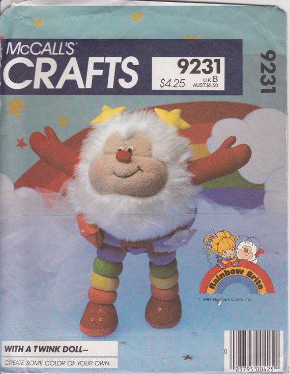 1980s Rainbow Brite Twink doll pattern McCall's Crafts 9231 