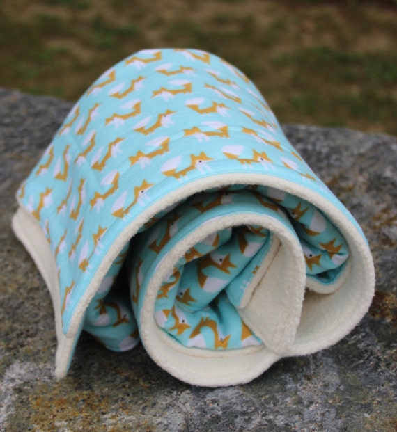 Items similar to Organic Sherpa Baby Blanket Blue Organic Blanket