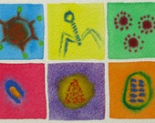 Virus Rainbow 28 - original watercolor painting