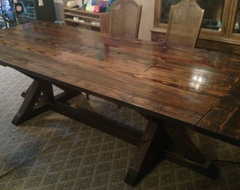 Work and Dining table with recessed pocket for power bar and storage