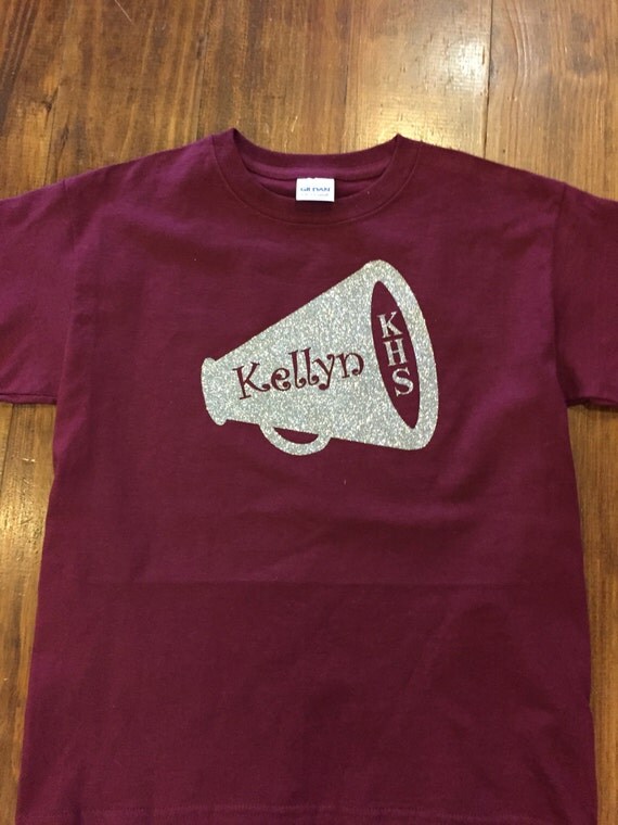 Personalized Cheerleader Shirt. Youth & Adult Sizes.