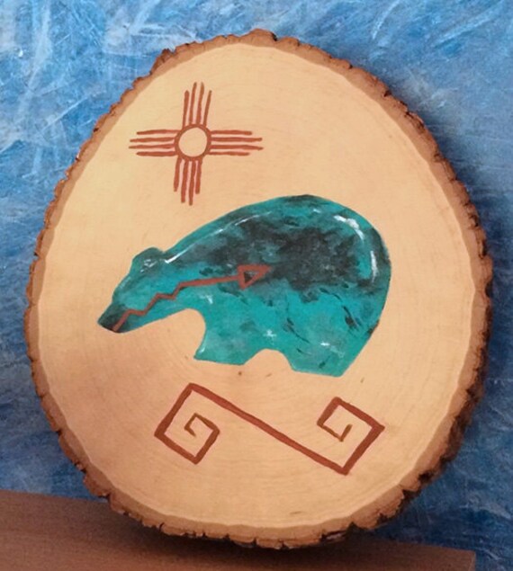 Southwestern Sun Zuni Bear Native American Indian Inspired