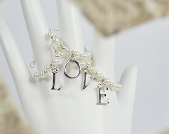 LOVE .... Wine Glass Charms