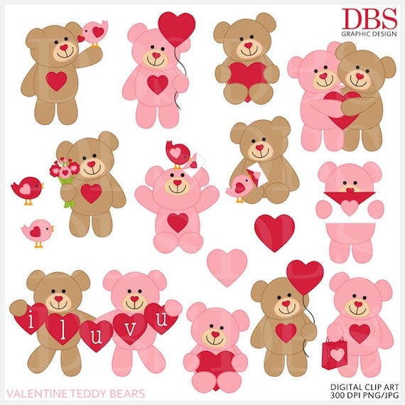 valentine's day teddy bear clipart - photo #49
