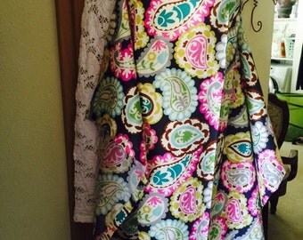 SALE Breastfeeding cover,nursing cover like hooter hider Lightweight cotton breathable Extra large paisley cool