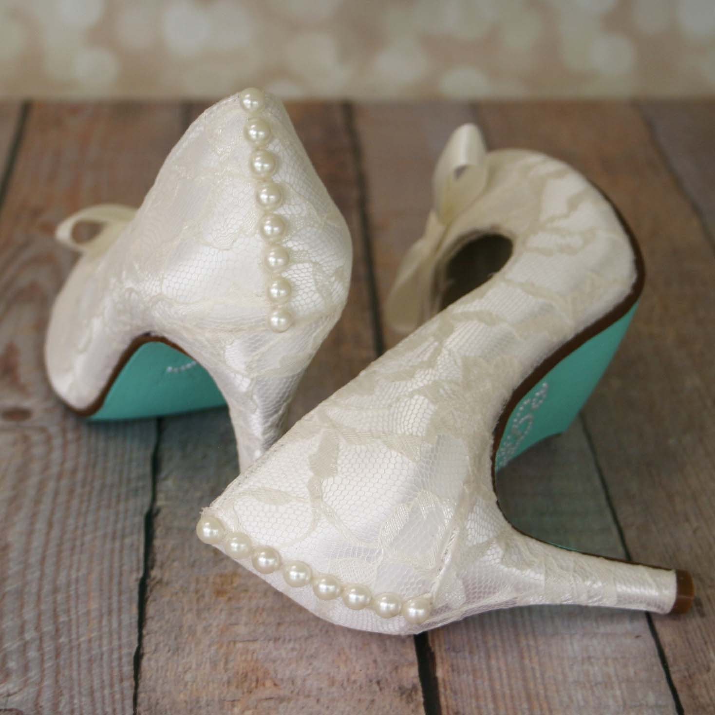 Ivory Wedding Shoes Ivory Closed Toe Wedding Heels with