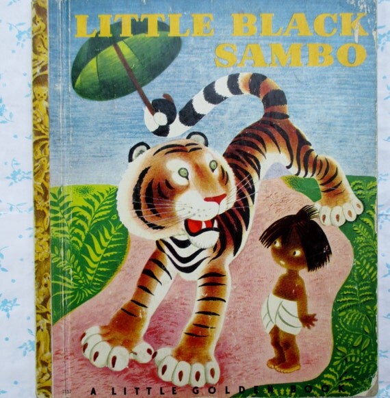 Vintage 1940s Little Black Sambo A Little Golden BookRARE
