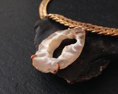 Sale - Prong Held Occo Necklace - Brass