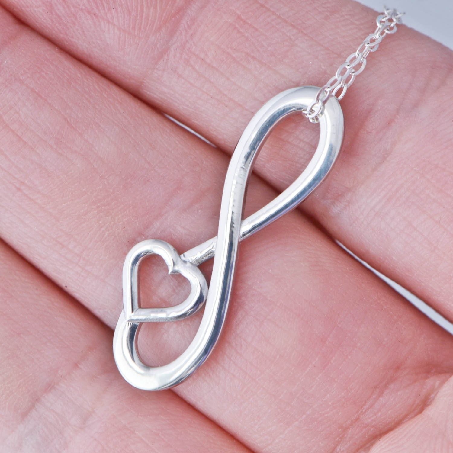 Infinity Heart Pendant Infinity Jewelry Infinity Pendant