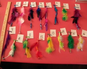 Items similar to Sparkle Feather Barrettes on Etsy