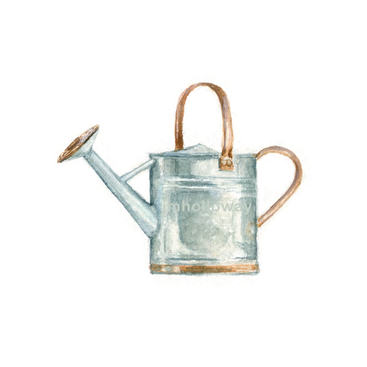 Watercolor Water Can Vintage Water Can Print Water Can Print