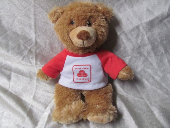 State Farm Insurance Bear beige fuzzy Good Neigh by AnnDanCes