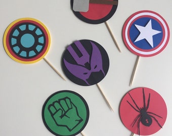 Avengers Cupcake Toppers