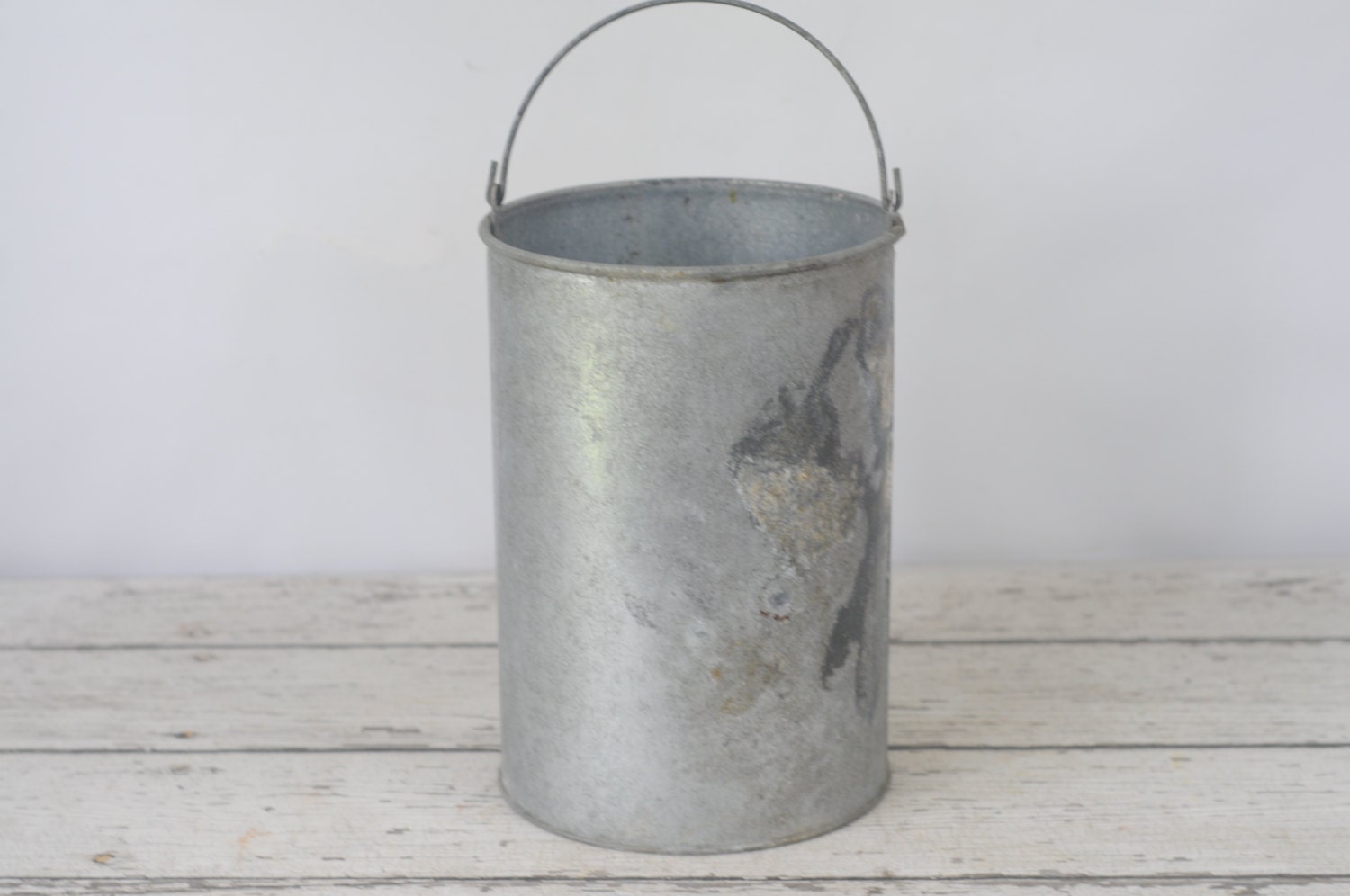 Tall Galvanized Bucket Galvanized Metal Mop by PageScrappers