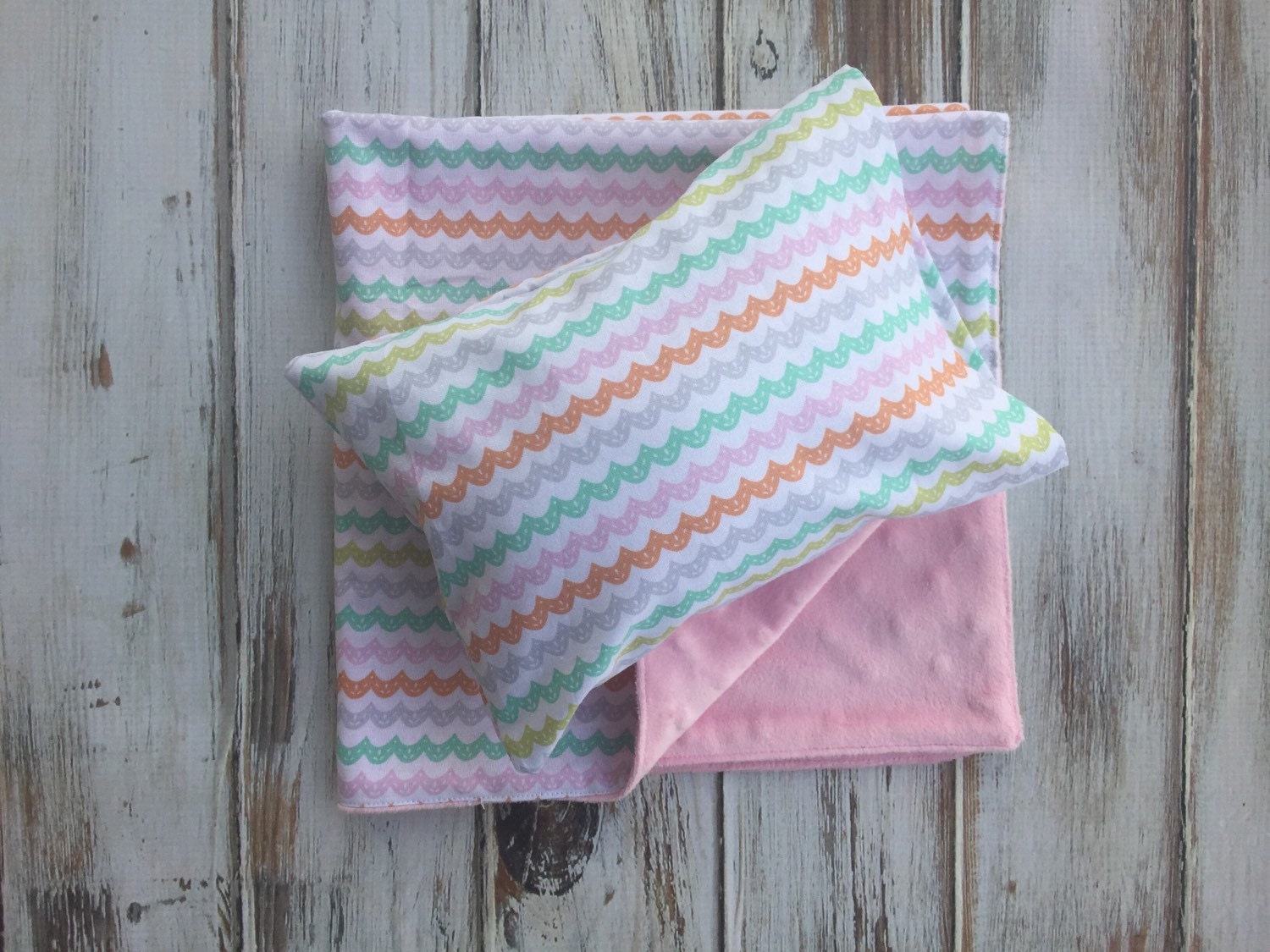 Doll Pillow and Blanket set doll bedding by BabyBirdsCloset