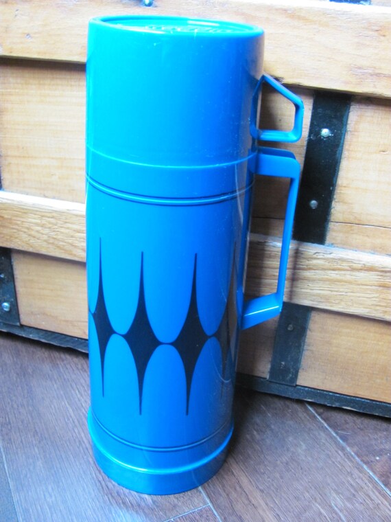 Vintage Blue Plastic Aladdin Thermos