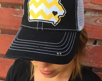 Iowa Chevron Bling Trucker Hat