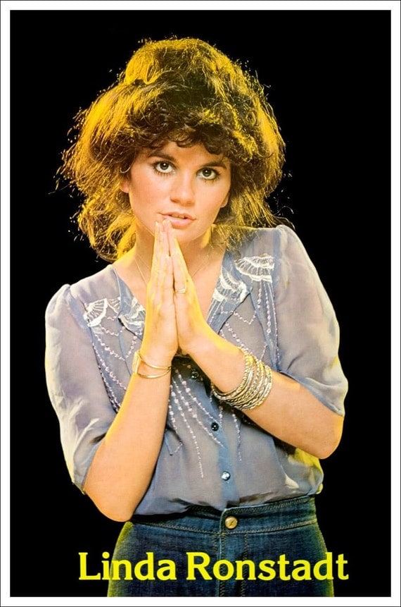 Linda Ronstadt 70's Poster Stand-Up Display Music