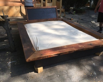 Queen Barn Floating Platform Bed