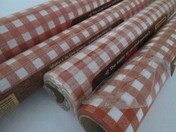 4 rolls gingham plaid contact paper drawer liner shelf paper