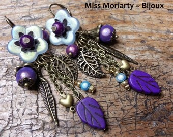 Bohemian Chic / Romantiques / "Purple Delight" Earrings
