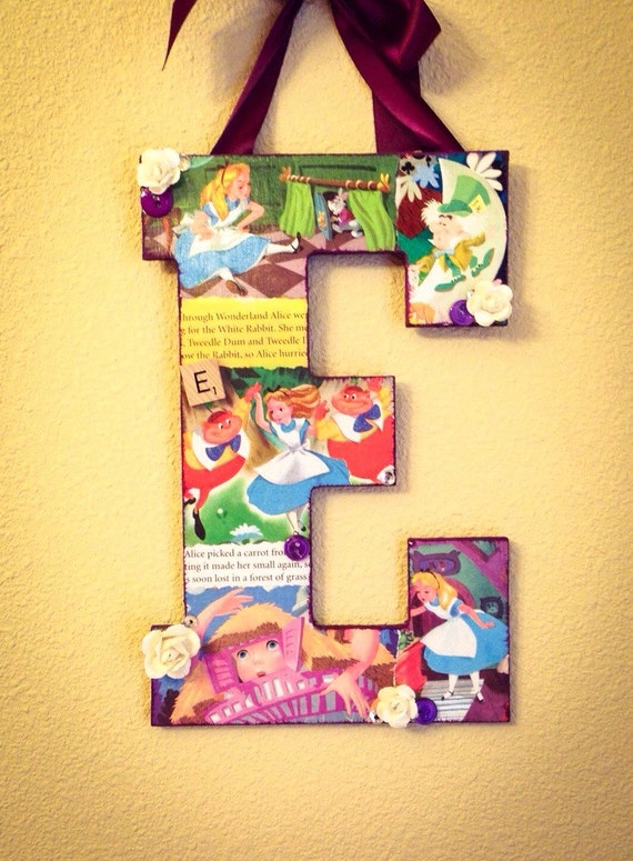 Letter E Any Theme Disney wooden letter custom by SpikaInteriors