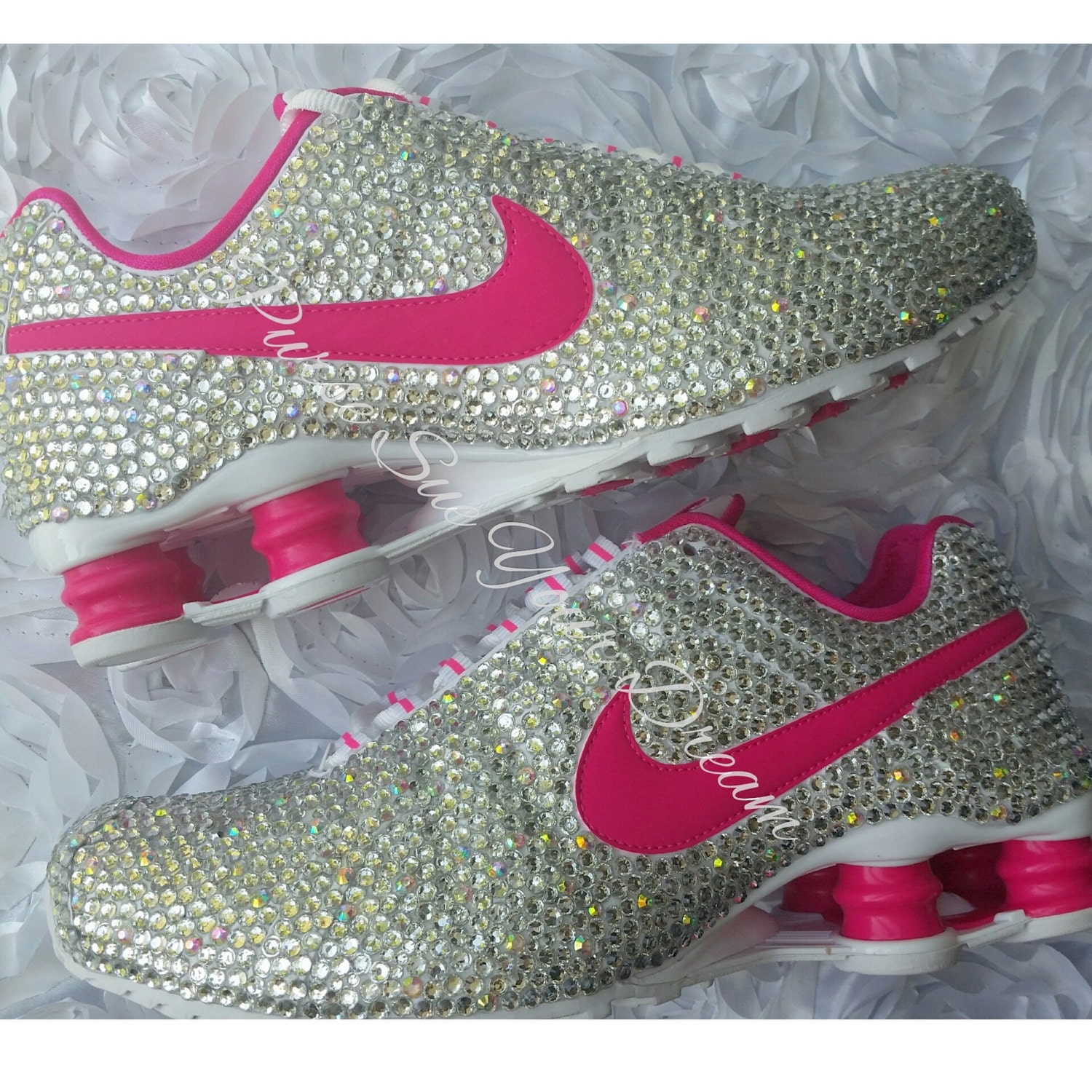 Custom Crystal Swarovski Rhinestone Nike Shox Shoes