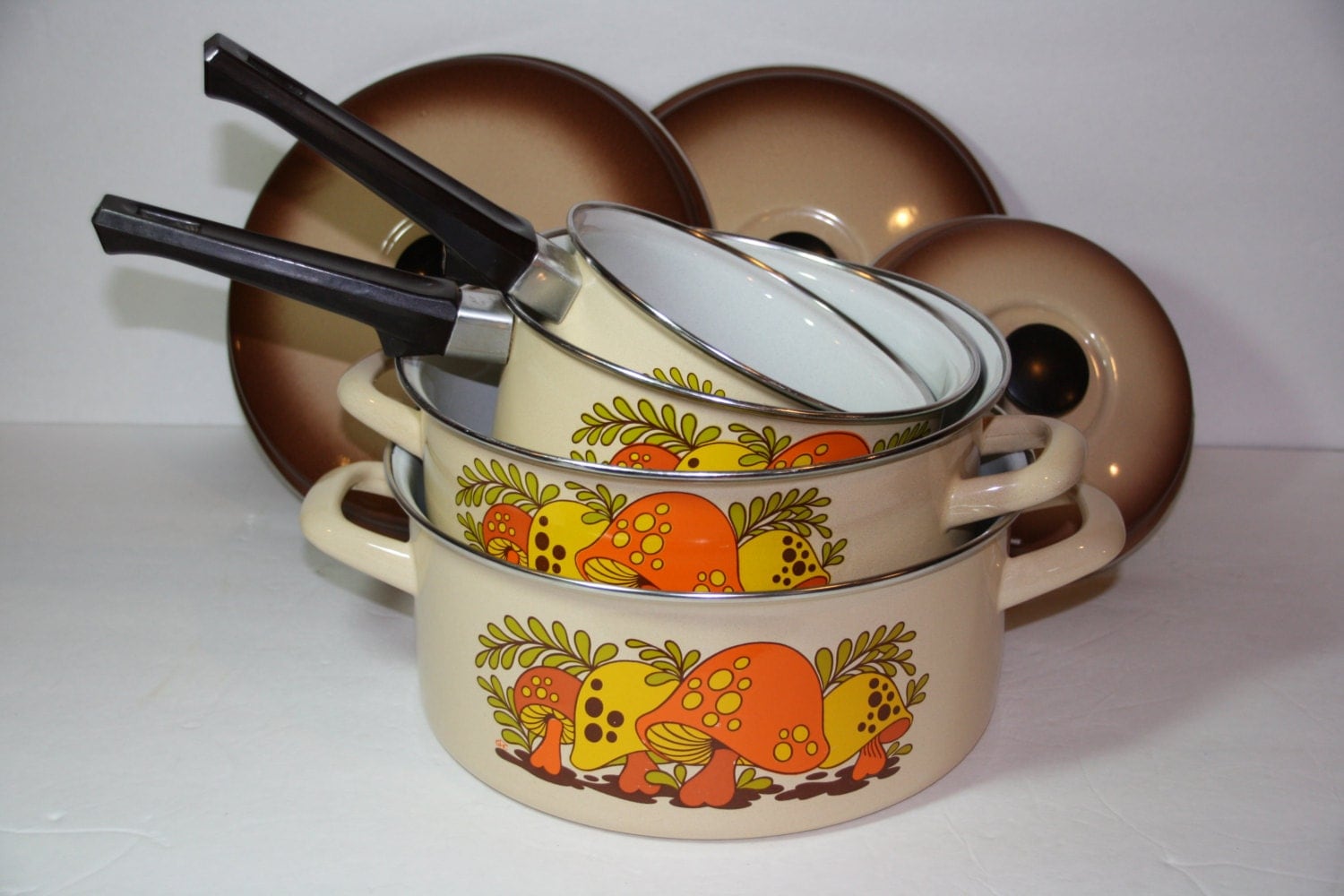 gold pots and pans set