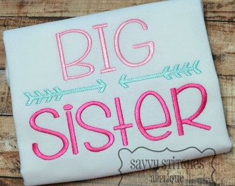 Big Sister Machine Embroidery Design