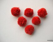 Pack of 25 Big Red Pompoms Pack of 25 Big Red Pompoms