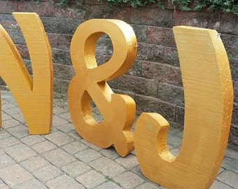 Times New Roman 300mm high 18mm thick Unpainted MDF Wall Mounted Letters