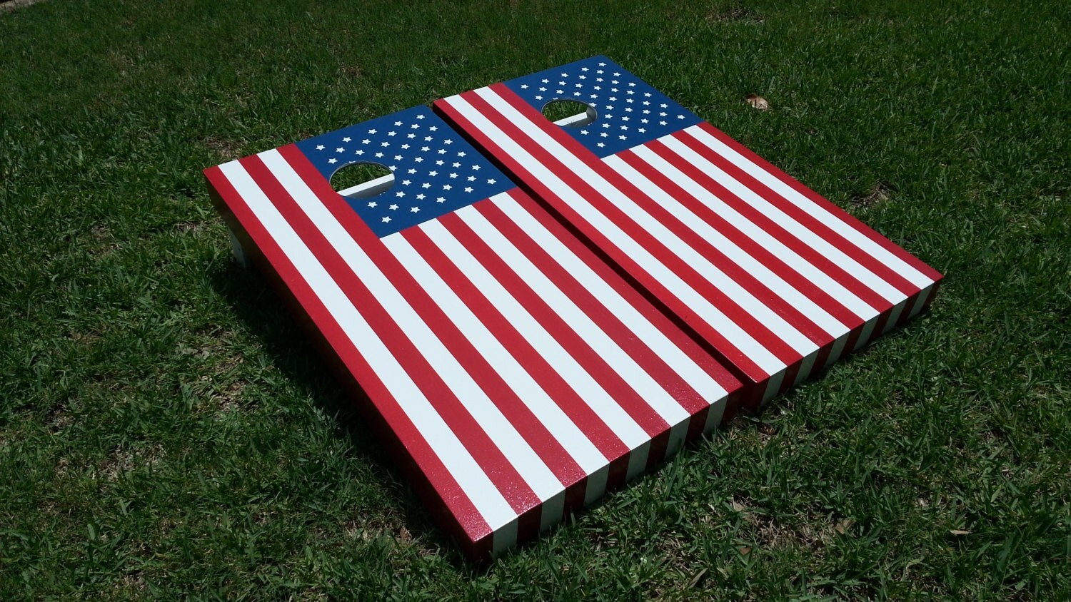 American Flag Custom Cornhole Set