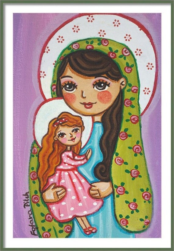 St Anne Print from Under Angels Wings