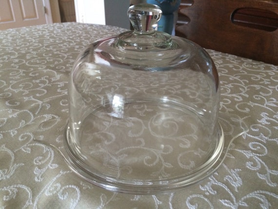 Vintage Pyrex Glass Dome covered serving dish by EcclectiCities