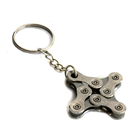 Bicycle Keychain Bike Chain Keychain Bike by treadandpedals