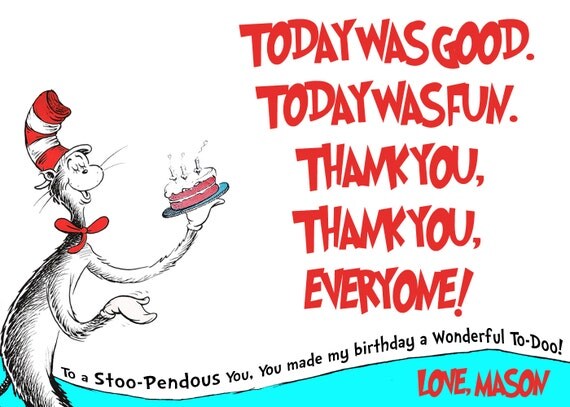 Dr. Seuss Thank You Sign Dr. Seuss Thank You Printable Sign