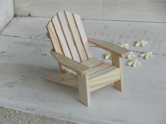 Adirondack Chair miniature ready to paint wood supplies for DIY craft 