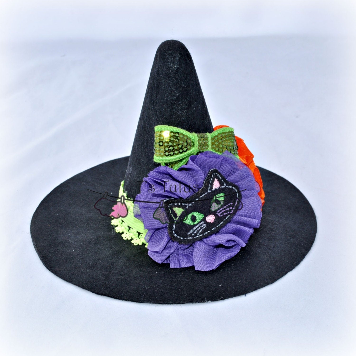 tiny witch hat headband
