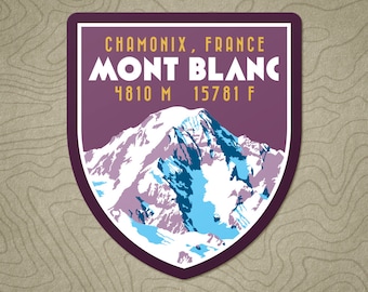 Mont Blanc Decal Sticker