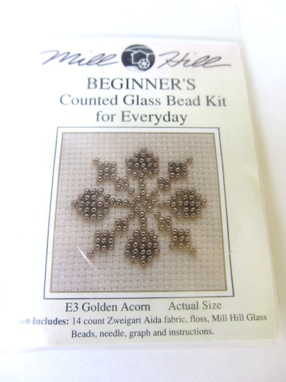 Mill Hill Beginner's Counted Glass Bead Kit Silver