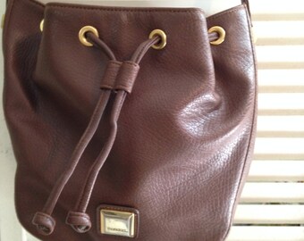 canvas pull string bag