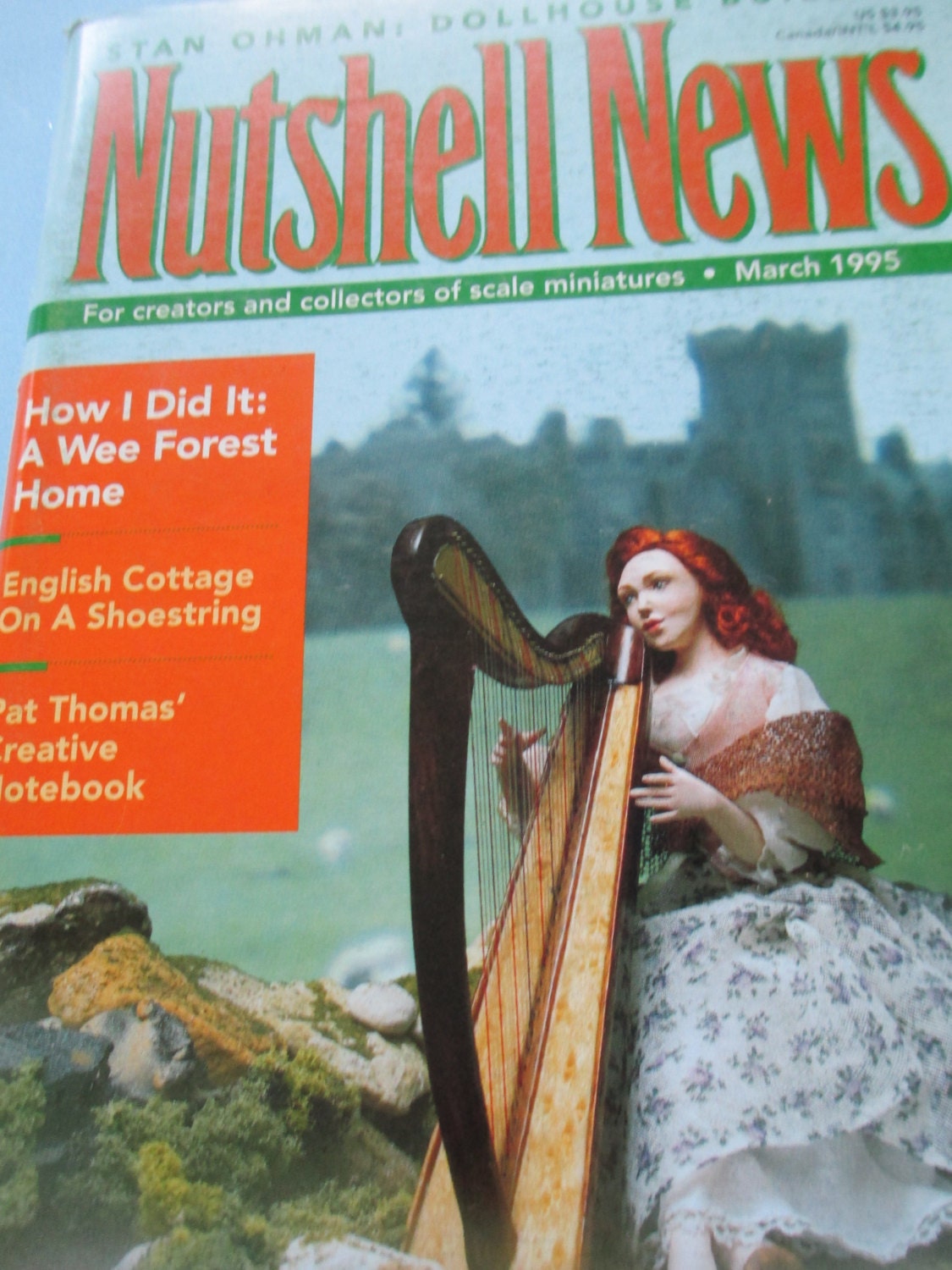 Nutshell News Magazine. Back issue March1995 used . Dollhouse Miniature