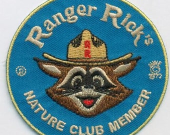 Ranger Rick's Nature club embroidered patch
