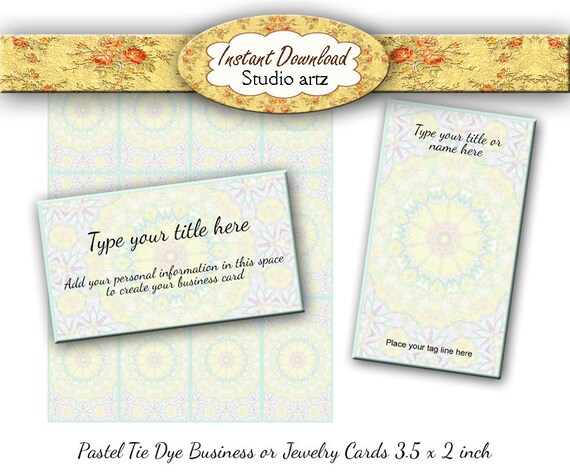 printable business card editable Cards Printable Cards Business Cards DIY Editable Jewelry