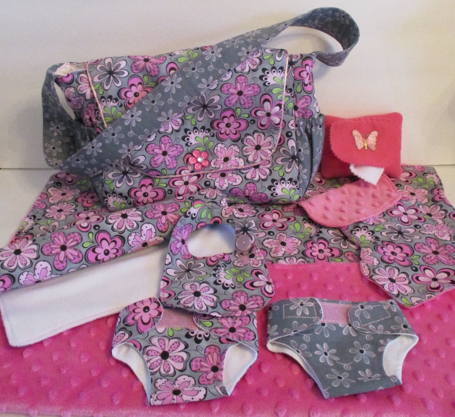 Baby Doll Diaper Bag and Accessories