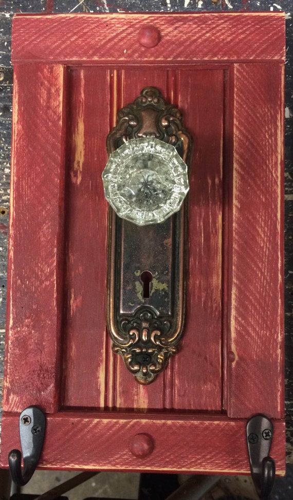 Antique door knob coat rack towel or even by countrycraftsbydebbi