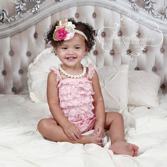 Baby Romper/Baby Girl Romper/Girl Lace Romper/Lace Romper/Baby Lace