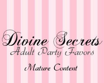 Set of 12, Assorted Colors to choose from, Sparkle Mature Bachelorett Penis Cupcake Toppers.